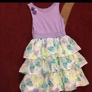 Children’s Place 3-tiered purple dress.